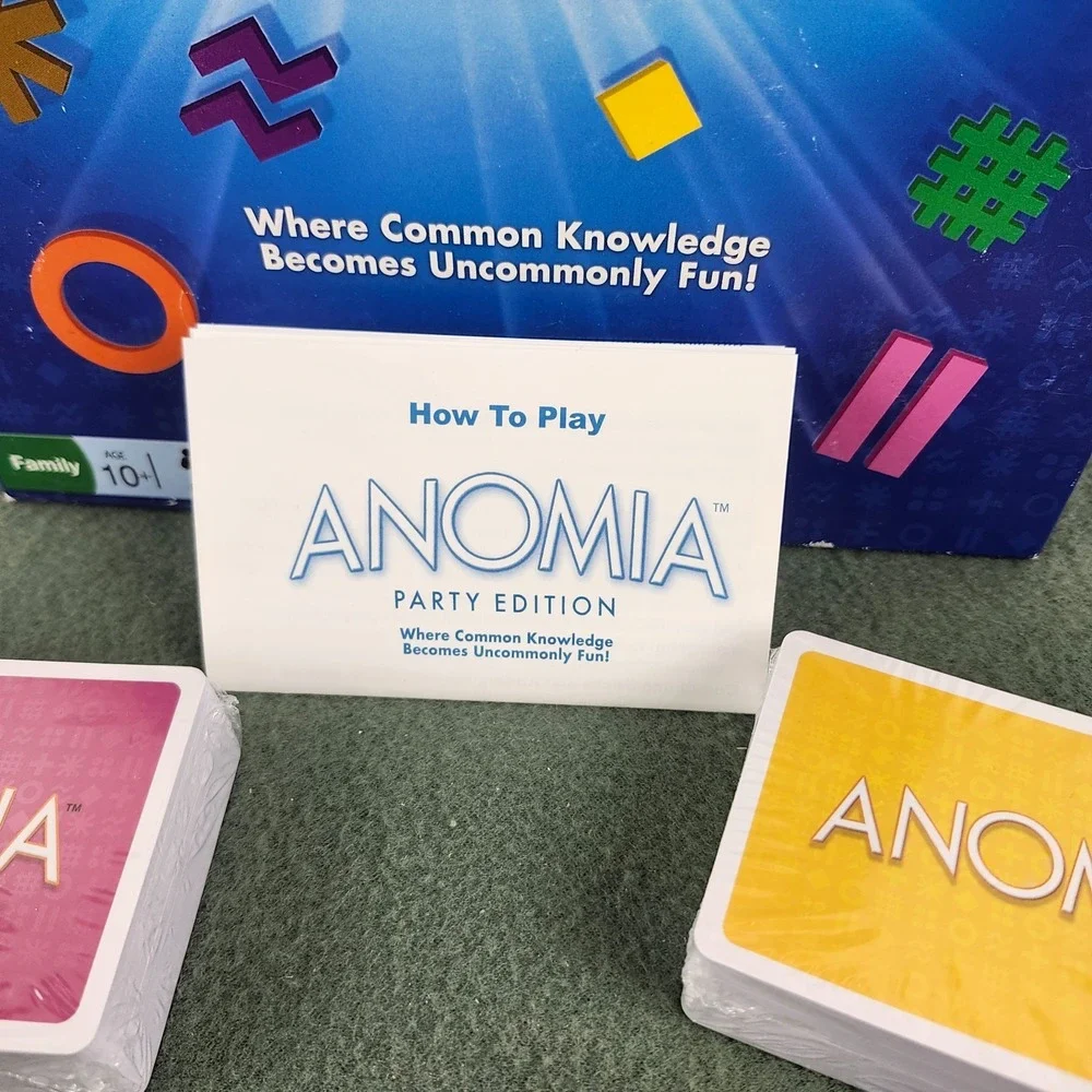 Anomia Card Game Party Edition Ages 10+ 100% Complete 3-6 Players